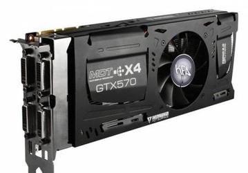 KFA2 готовит видеокарту GeForce GTX 570 с поддержкой четырёх мониторов одновременно