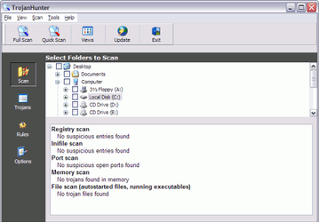 TrojanHunter v.5.5 Build 1002 - простой в использовании антивирус для Windows