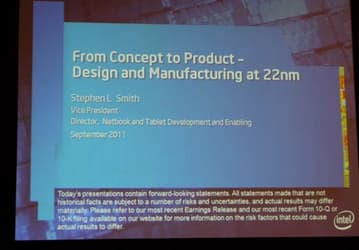 IDF 2011: технические сессии — 1