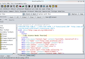 Arachnophilia v.5.5 Build 2812 - бесплатный HTML-редактор