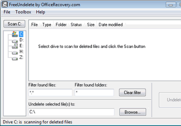FreeUndelete v.2.0.35248 - бесплатная утилита для восстановления данных