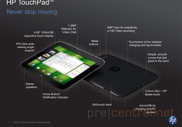 HP TouchPad Go (Opal): подробности о 7-дюймовом планшете под управлением webOS, который так и не увидел свет