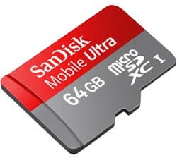 SanDisk начинает продажи карточек microSDXC объемом 64 ГБ