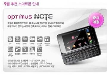 Android-смартфон Note в исполнении LG: 4-дюймовый сенсорный дисплей и клавиатура QWERTY