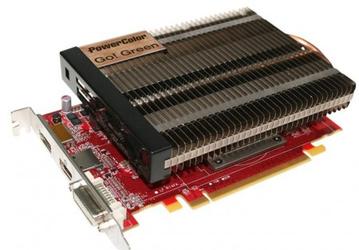 Видеокарта PowerColor Radeon HD 7750 Go! Green обходится пассивной системой охлаждения