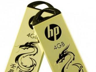 Флэш-накопители PNY HP v218g и HP v228g покрыты золотом 999 пробы
