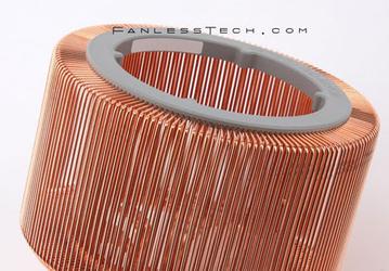 Процессорный охладитель Nofan CR-95C Copper изготовлен целиком из меди