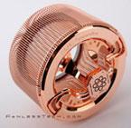 Процессорный охладитель Nofan CR-95C Copper изготовлен целиком из меди
