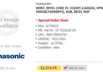 Panasonic укомплектовала защищенный ноутбук Toughbook CF-53 процессором Ivy Bridge
