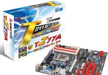Системная плата BIOSTAR TZ77A построена на чипсете Intel Z77 Express