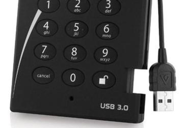 Защищенный внешний накопитель Apricorn Aegis Padlock 3.0 оснащен интерфейсом USB 3.0