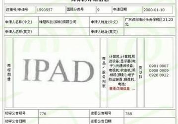 По мнению высокопоставленного китайского руководителя, права на торговую марку iPad в этой стране принадлежат Proview