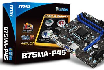 MSI уверена в стабильности и качестве материнской платы B75MA-P45