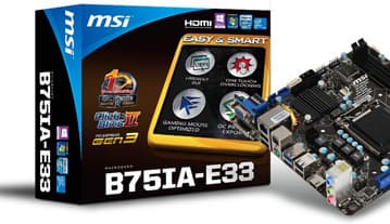 MSI B75IA-E33 – системная плата типоразмера Mini-ITX на чипсете Intel B75 Express
