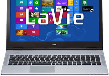 Толщина ультрабука NEC LaVie X, оснащенного дисплеем диагональю 15,6 дюйма, составляет 12,8 мм
