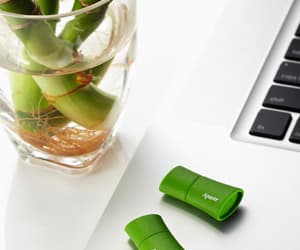 USB-диски Apacer AH153 и AH137 выполнены в виде бамбукового стебля