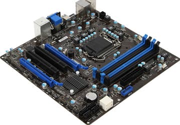Плата MSI B75MA-G43 начального уровня рассчитана на процессоры Intel в исполнении LGA1155