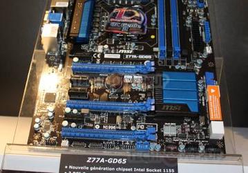 Фото дня: серийная модель системной платы MSI Z77A-GD65 на чипсете Intel Z77