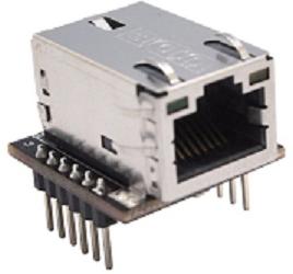 Миниатюрный модуль WIZnet WIZ820io позволяет добавить интерфейс Ethernet в малогабаритное устройство