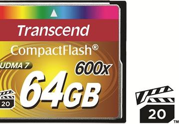 Флагман карт памяти Transcend Ultimate 600Х имеет емкость 64 ГБ и ориентирован на запись видео