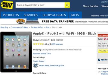Значительные скидки на iPad 2 в американской рознице указывают на скорый выход iPad 3