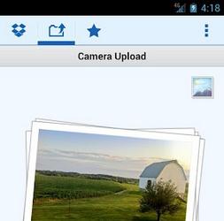 Dropbox для Android автоматически загружает фотографии на сервер