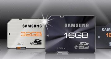 Samsung начинает продажи высокоскоростных карт формата SD и microSD объемом до 32 ГБ