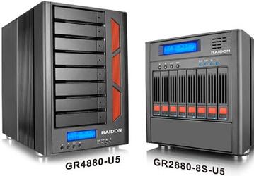 Хранилища RAIDON GR2880 и GR4880 оснащены интерфейсом SAS
