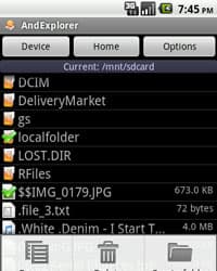 AndExplorer 2.5 — файловый менеджер для Android