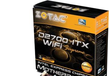 ZOTAC представляет платформу D2700-ITX WiFi Supreme для самостоятельной сборки HTPC