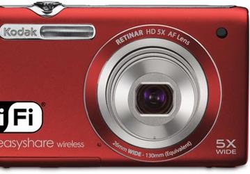 Камера Kodak EASYSHARE Wireless Camera M750 оснащена интерфейсом Wi-Fi