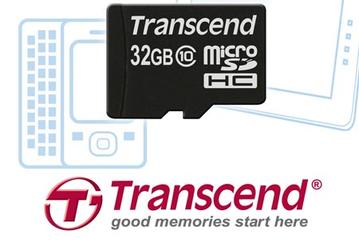 Transcend начинает продажи карт microSDHC Class 10 объемом до 32 ГБ 