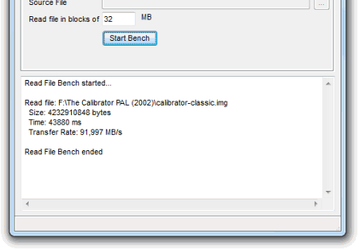 DiskBench v.2.6.2.1 - небольшая утилита, служащая для тестирования быстродействия жестких дисков