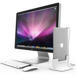 В стыковочной станции Henge Docks ноутбук MacBook Air размещается вертикально