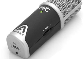 Названа цена и срок начала продаж микрофона Apogee MiC для устройств с iOS и Mac OS