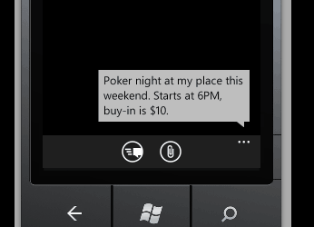 QuickText 1.4 позволяет отправить сообщения на Windows Phone 7 в два касания