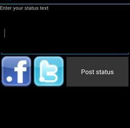 Status Updater помогает управлять статусом в Facebook и Twitter