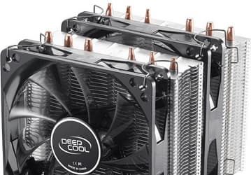 Секстет тепловых трубок и дуэт вентиляторов в процессорном кулере Deepcool Aeolus Big Frost