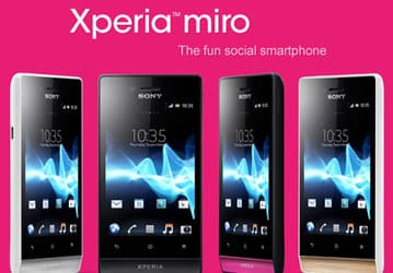 Sony анонсировала смартфон miro под управлением Android 4.0
