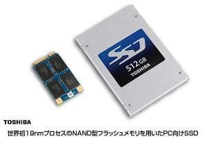 Toshiba анонсирует SSD на 19-нанометровой флэш-памяти типа NAND