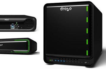 Внешние хранилища Drobo 5D и Drobo Mini оснащены Thunderbolt и USB 3.0