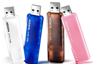 ADATA представила семейство разноцветных «флэшек» DashDrive UV110
