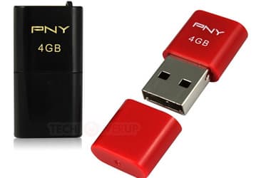 «Флэшка» PNY Cube Attaché выполнена по технологии  COB