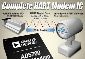 Analog Devices выпускает микросхему модема HART с рекордно низким энергопотреблением