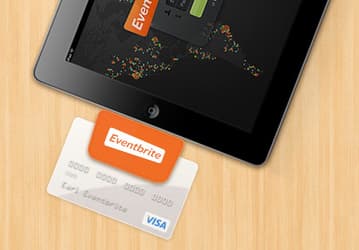 Eventbrite At The Door Card Reader позволяет планшету iPad работать с кредитками