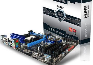 Материнская плата Sapphire Pure Platinum A55V рассчитана на процессоры AMD в исполнении FM1