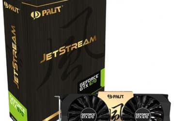 Охладитель 3D-карты Palit GeForce GTX 670 JetStream понижает температуру GPU еще на 7°С по сравнению с референсным