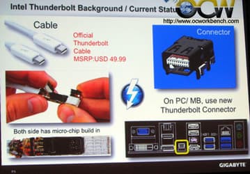 GIGABYTE планирует выпуск трех моделей системных плат с поддержкой Thunderbolt 