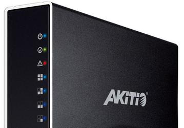 Корпус для внешнего накопителя Akitio Cloud Hybrid оснащен интерфейсами Gigabit Ethernet и USB 3.0