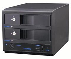 Корпус для внешнего массива RAID Century CRNS35U3MR рассчитан на два накопителя типоразмера 3,5 дюйма